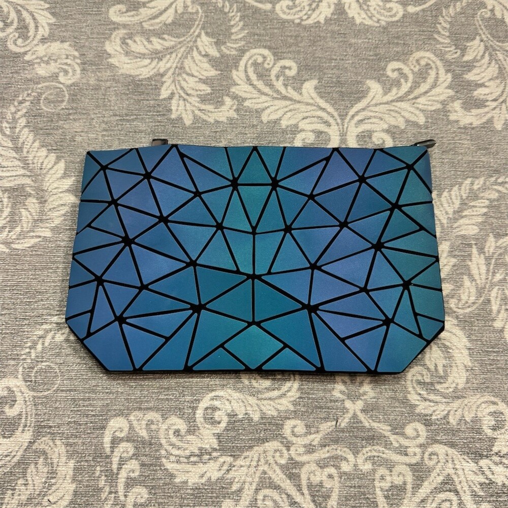 LOVEVOOK Crossbody Clutch Bag Womens Small Blue Iridescent Geometric
